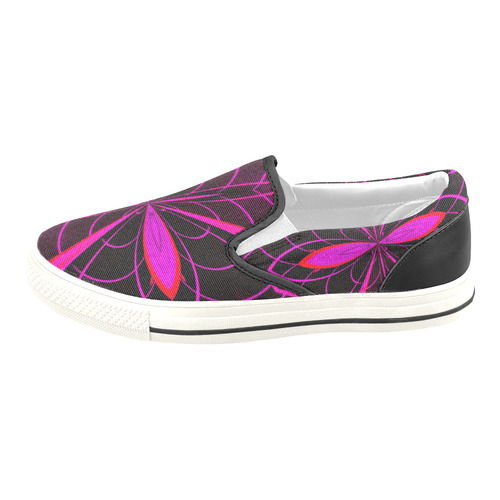 pINK mANTIS Women's Unusual Slip-on Canvas Shoes (Model 019)