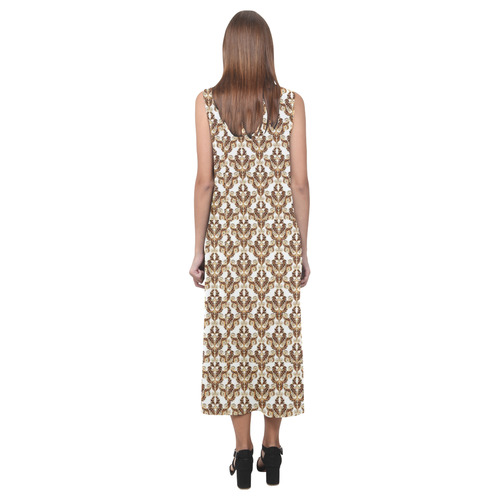 vintage pattern 916F Phaedra Sleeveless Open Fork Long Dress (Model D08)