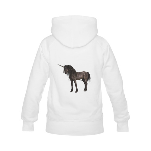 Dreamy Unicorn with brown grunge background Men's Classic Hoodies (Model H10)