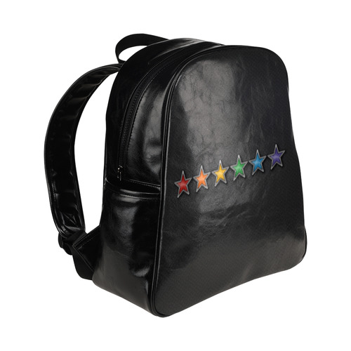 Rainbow Stars Multi-Pockets Backpack (Model 1636)