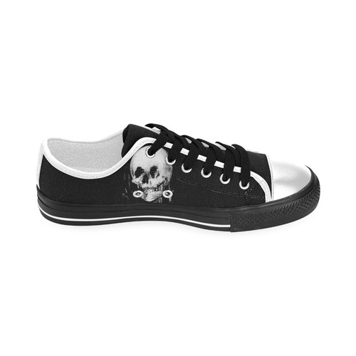 All Is Vanity Halloween Life, Death, and Existence Men's Classic Canvas Shoes (Model 018)