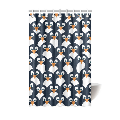 Penguin Pattern Shower Curtain 48"x72"