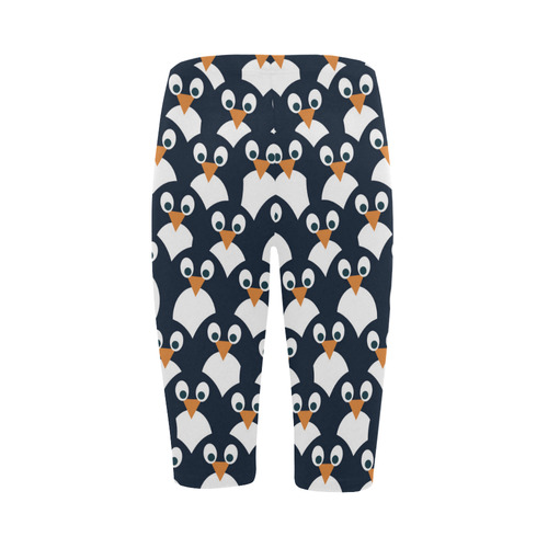Penguin Pattern Hestia Cropped Leggings (Model L03)