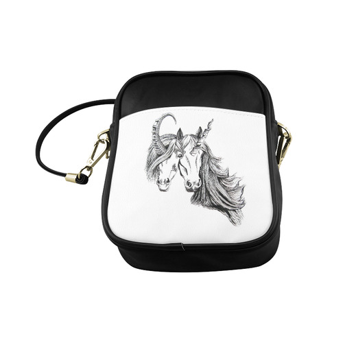 conjoined unicorns sling bag Sling Bag (Model 1627)