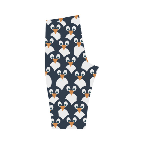 Penguin Pattern Hestia Cropped Leggings (Model L03)