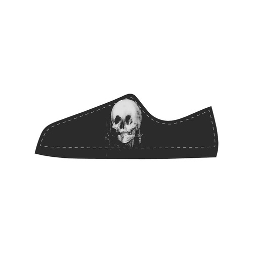 All Is Vanity Halloween Life, Death, and Existence Men's Classic Canvas Shoes (Model 018)