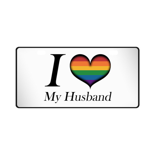 I Heart My Husband License Plate