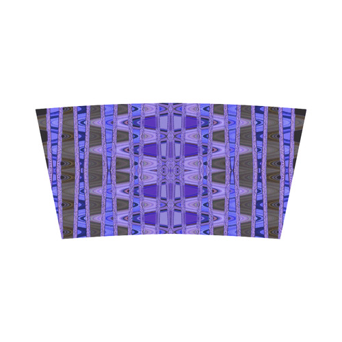 Blue Black Abstract Pattern Bandeau Top
