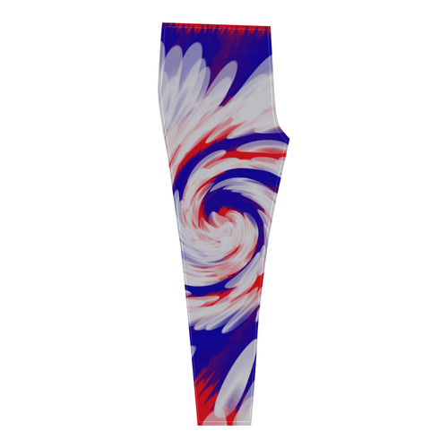 Red White Blue USA Patriotic Abstract Cassandra Women's Leggings (Model L01)