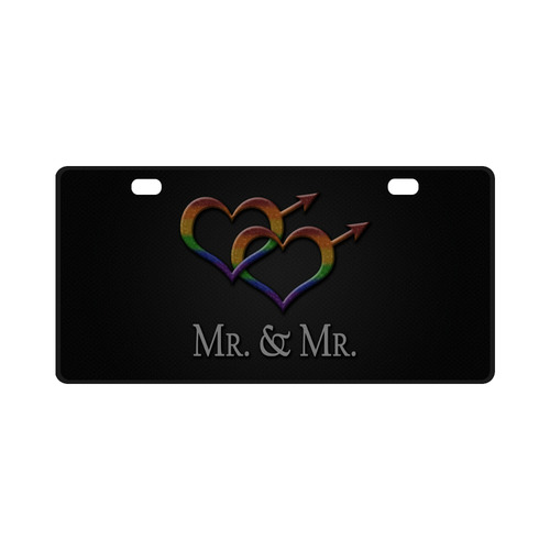 Mr. and Mr. Gay Pride License Plate