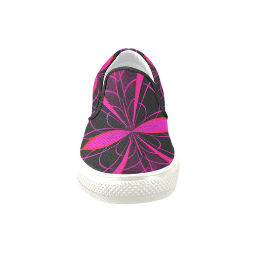 nEON mANTIS Women's Unusual Slip-on Canvas Shoes (Model 019)