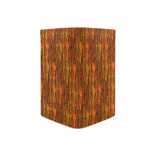 Abstract Strands of Fall Colors - Brown, Orange Women's Leather Wallet (Model 1611)