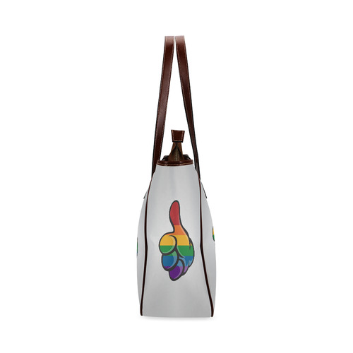 Rainbow Thumbs up Classic Tote Bag (Model 1644)