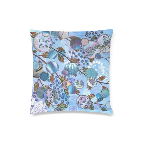 Fly Free Custom Zippered Pillow Case 16"x16"(Twin Sides)