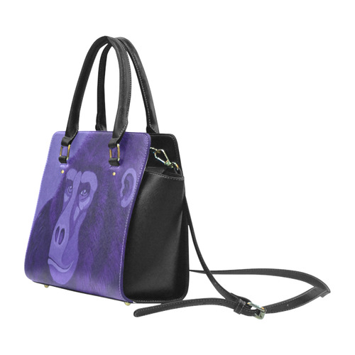 Violet Gorilla Classic Shoulder Handbag (Model 1653)