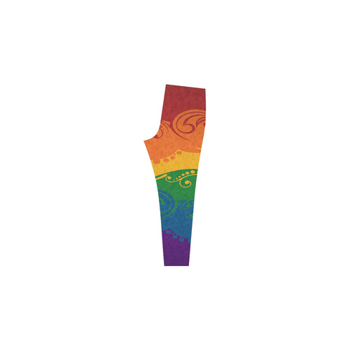 Ornamental Rainbow Flag Cassandra Women's Leggings (Model L01)