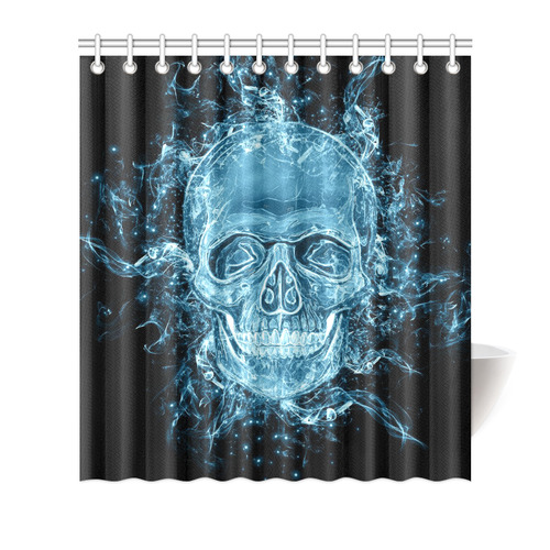 glowing skull Shower Curtain 66"x72"