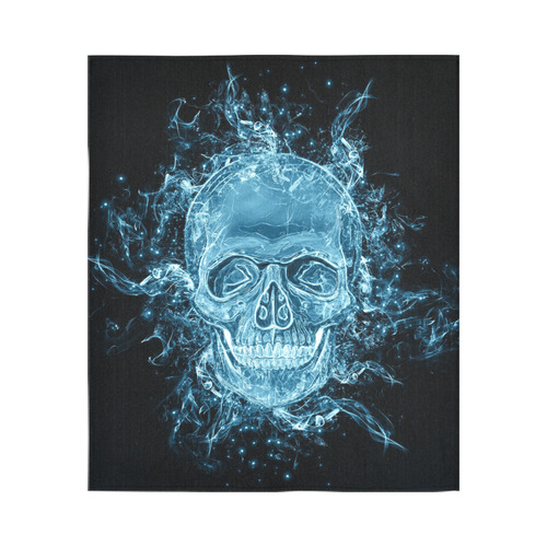 glowing skull Cotton Linen Wall Tapestry 51"x 60"