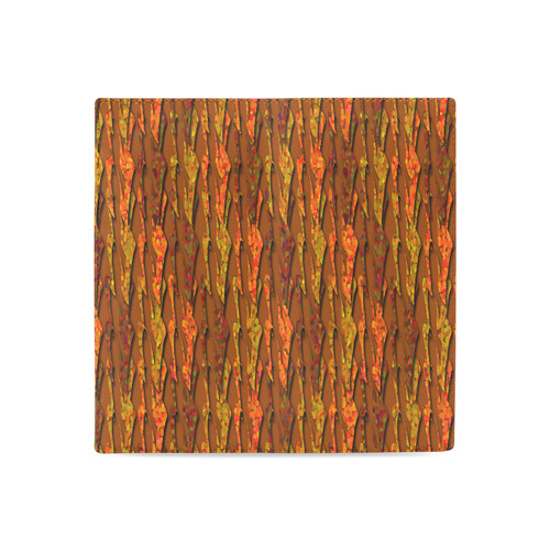 Abstract Strands of Fall Colors - Brown, Orange Women's Leather Wallet (Model 1611)