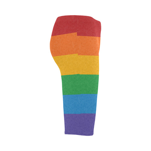 Rainbow Pride Flag Hestia Cropped Leggings (Model L03)