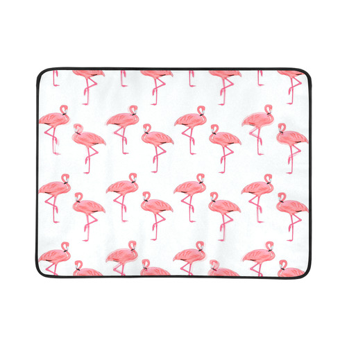 Classic Pink Flamingos Pattern Beach Mat 78"x 60"