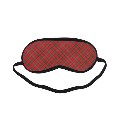 Red Tartan Plaid Pattern Sleeping Mask