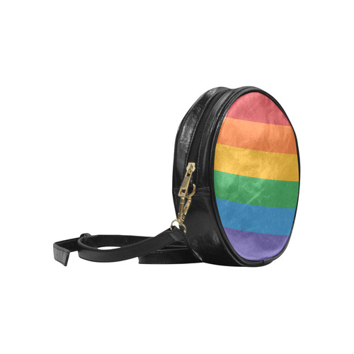 Rainbow Pride Flag Round Sling Bag (Model 1647)