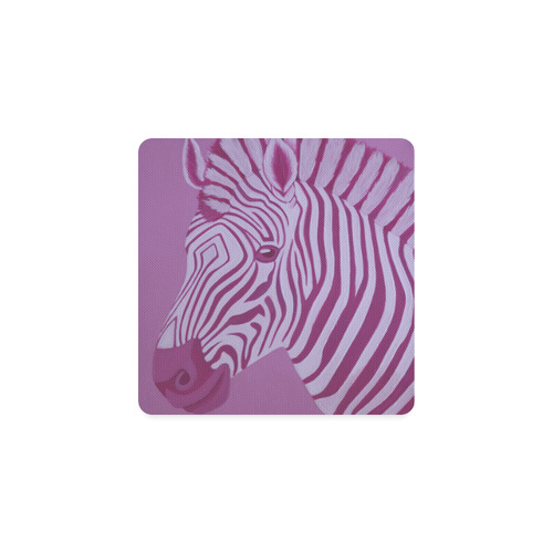 Magenta Zebra Square Coaster