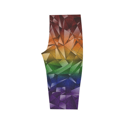 Abstract Rainbow Flag Hestia Cropped Leggings (Model L03)