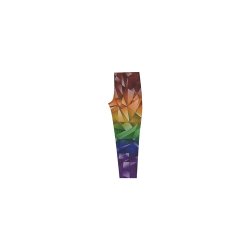 Abstract Rainbow Flag Capri Legging (Model L02)