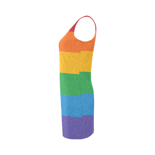 Rainbow Pride Flag Medea Vest Dress (Model D06)