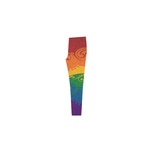 Ornamental Rainbow Flag Cassandra Women's Leggings (Model L01)