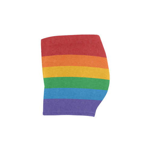 Rainbow Pride Flag Briseis Skinny Shorts (Model L04)