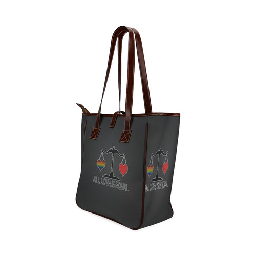 All Love is Equal with Rainbow Heart Classic Tote Bag (Model 1644)