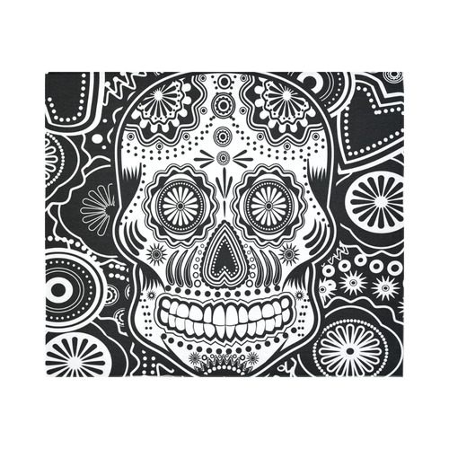 sugar skull Cotton Linen Wall Tapestry 60"x 51"