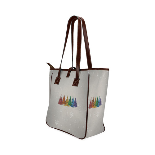 Rainbow Christmas Trees Classic Tote Bag (Model 1644)