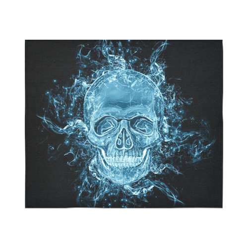 glowing skull Cotton Linen Wall Tapestry 60"x 51"