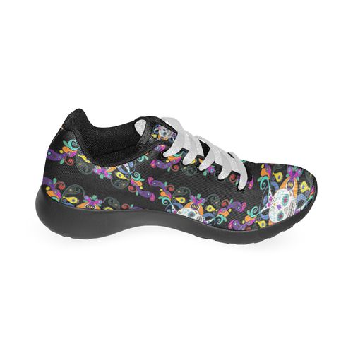 Día De Los Muertos Skulls Ornaments multicolored Women’s Running Shoes (Model 020)