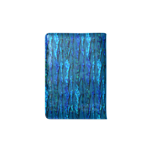 Abstract Scales of Blue Strands Custom NoteBook A5