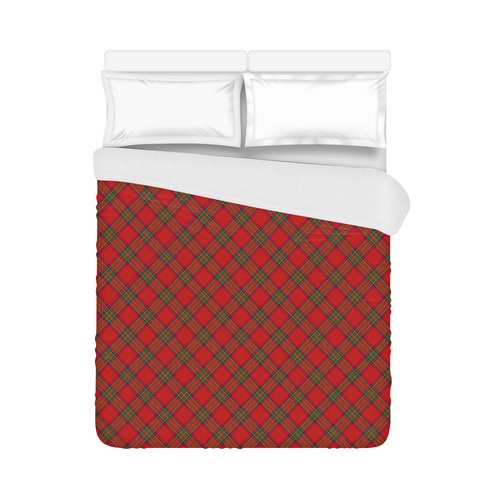 Red Tartan Plaid Pattern Duvet Cover 86"x70" ( All-over-print)