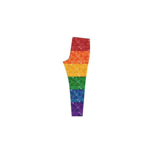 Rainbow Pixel Flag Cassandra Women's Leggings (Model L01)