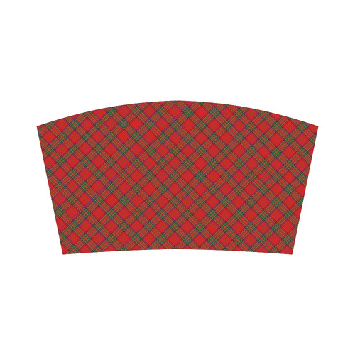 Red Tartan Plaid Pattern Bandeau Top