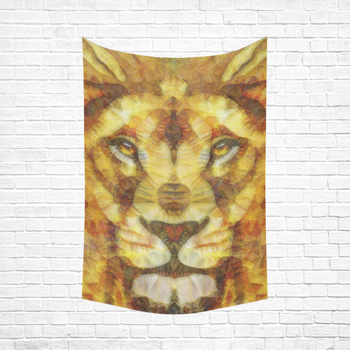 lion Cotton Linen Wall Tapestry 60"x 90"