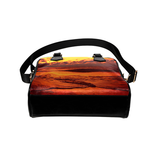 Stunning sunset on the beach 2 Shoulder Handbag (Model 1634)