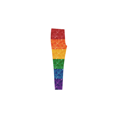 Rainbow Pixel Flag Cassandra Women's Leggings (Model L01)
