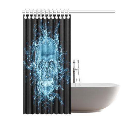 glowing skull Shower Curtain 60"x72"