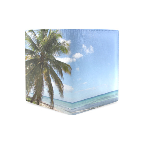 Isla Saona Caribbean Paradise Beach Men's Leather Wallet (Model 1612)