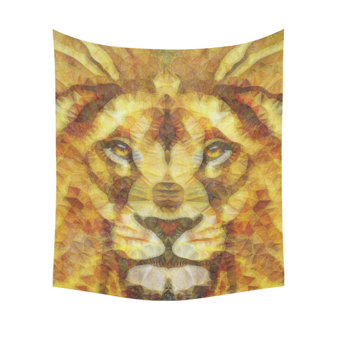 lion Cotton Linen Wall Tapestry 51"x 60"