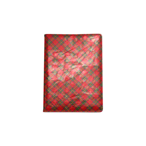 Red Tartan Plaid Pattern Custom NoteBook B5