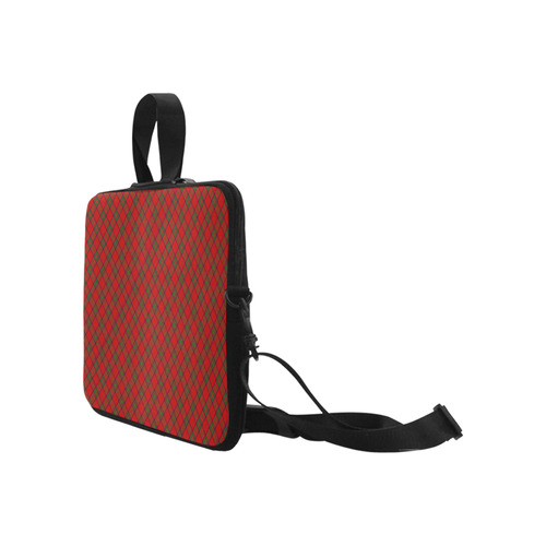 Red Tartan Plaid Pattern Laptop Handbags 17"
